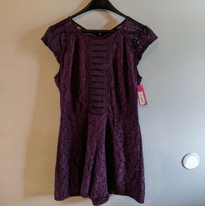 NWT Target Xhilaration Short Sleeve Purple Romper